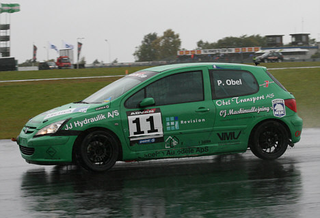 DM Finalen var for Peter Obel's vedkomne desværre præget af mekaniske problemer med Peugeot raceren.